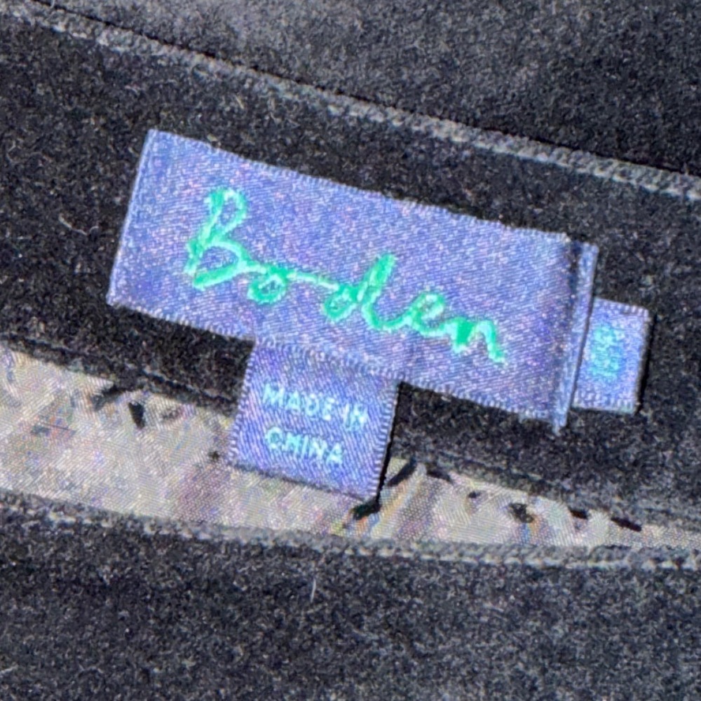 Boden Womens Black Velvet Circles A-Line Skirt Size US 12R Retro PLEASE READ - Picture 7 of 10
